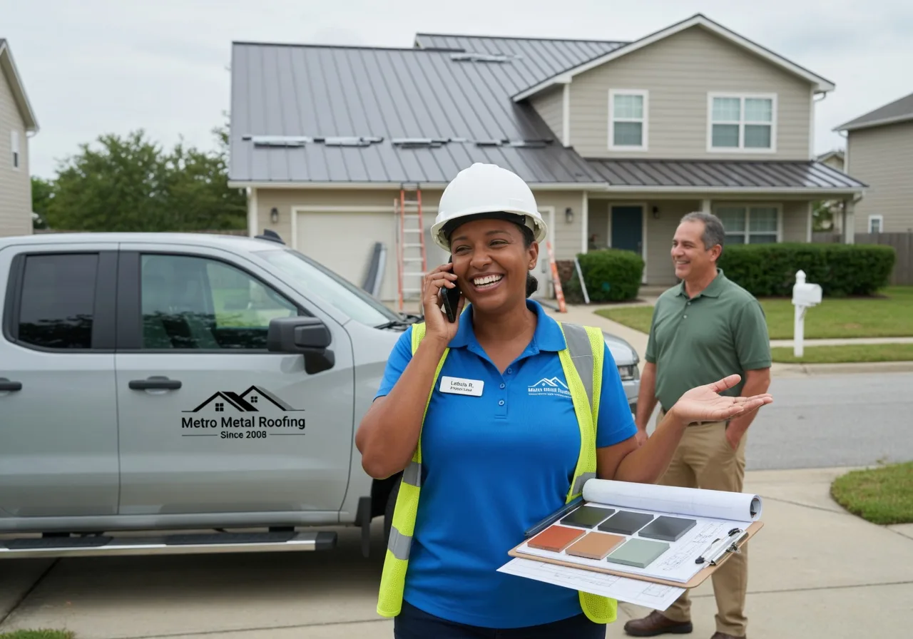 Storm Damage Metal Roof Repair in Whitesboro, OK